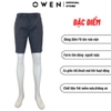 Quần Short Nam Owen SW231921 Sóc Âu màu xám đậm xước dáng Slim fit chất liệu polyester