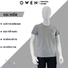 Áo Thun Nam Tay Ngắn Không Cổ Owen TSN233247 Màu xám melange nhạt dáng Body Fit chất liệu cotton