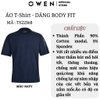 Áo Thun Nam Tay Ngắn Không Cổ Owen TS22368 màu navy dáng freesize vải cotton