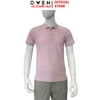 Áo thun polo Nam Tay Ngắn Có Cổ Owen APV262008 màu hồng dáng suông body fit xẻ tà chất liệu cotton poly
