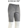 Quần Short Nam Owen SW231917 Sóc Âu màu xám xước dáng Slim fit chất liệu polyester