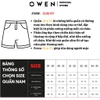 Quần Short Nam Owen SW231917 Sóc Âu màu xám xước dáng Slim fit chất liệu polyester