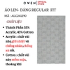 Áo len nam owen ALC241290 màu xám nhạt họa tiết dáng suông regular fit cổ tròn bo tay gấu chât liệu acrylic cotton