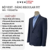 Ves bộ OWEN VES242716 màu xanh tím than dáng slimfit, 1 khuy, xẻ tà 2 bên chất liệu TR Spandex
