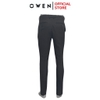 Quần Tây Nam Owen QST242822 Màu xám đậm kẻ caro chìm Dáng Slimfit cạp tăng đơ Chất liệu Nano