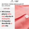 Áo Thun Polo Nam Cổ Bẻ Aristino APS103S3 Màu Đen 1 in, Hồng 36 in, Trắng 6 in