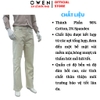 Quần Jean Nam Owen Quần Bò Nam QJT258000 màu be nhạt dáng straight fit chất liệu demin cotton