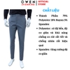 Quần tây Nam Owen QG257113 màu xanh dáng suông thể thao S-Form chất liệu polyester