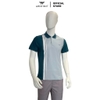 Áo Thun Polo Nam Cổ Bẻ Aristino APS052AZ Màu Xanh cổ vịt 26 kẻ Jacquard