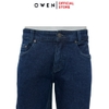 Quần Jean Nam Owen Quần Bò Nam QJR241267 Màu xanh đậm Dáng Reguler fit Chất liệu Cotton Spandex