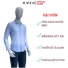 Áo Sơ Mi Nam Tay Dài Owen AR240748DT màu xanh nhạt dáng reguler fit chất liệu Knit