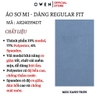 Áo Sơ Mi Nam Tay Dài Owen AR240594DT màu xanh dáng suông regular fit tà lượn có túi chất liệu modal poly