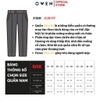 Quần tây nam owen QS23444 Màu navy kẻ xanh Dáng Slim Fit Vải Polyester