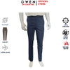 Quần Tây Nam Owen QST263056 màu xanh đậm dáng ôm slim fit cạp tăng đơ chất liệu Nano