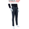 Quần tây Nam Owen QS257079 màu xám đậm dáng ôm Slimfit chất liệu polyester Nano