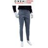 Quần tây Nam Owen QG257113 màu xanh dáng suông thể thao S-Form chất liệu polyester
