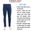 Quần Jean Nam Owen Quần Bò Nam QJS241438 màu xanh đậm dáng ôm slim fit chất liệu Denim cotton