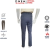 Quần Tây Nam Owen QR263057 màu xanh đậm dáng suông regular fit chất liệu nano