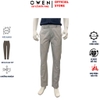 Quần kaki nam Owen QKR261000 màu xám nhạt dáng suông regular fit chất liệu cotton spandex