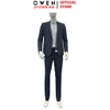 Ves bộ OWEN VES256131 màu xanh đậm dáng ôm slim fit 1 cúc tà xẻ sau Chất liệu Polyester Rayon