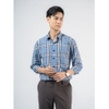Áo Sơ Mi Nam Tay Dài Owen AR220053DT Màu Kẻ Caro Lớn Xanh Xám Đen Trắng Dáng Regular Fit Tà Lượn Có Túi Chất Vải Sợi Tre