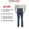 Quần Tây Nam Owen QST263056 màu xanh đậm dáng ôm slim fit cạp tăng đơ chất liệu Nano