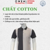 Áo thun polo Nam Tay Ngắn Có Cổ Owen APV253632 màu xám phối be trắng sáng suông tà bằng xẻ tà chất liệu cotton
