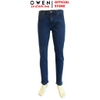 Quần Jean Nam Owen Quần Bò Nam QJS241438 màu xanh đậm dáng ôm slim fit chất liệu Denim cotton