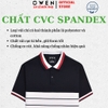 Áo Thun polo Nam Tay Ngắn Có Cổ Owen APV233190 màu trắng phối đen đỏ dáng suông tà bằng xẻ tà chất liệu cotton poly