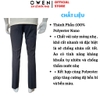 Quần Tây Nam Owen QRT263053 màu xám đậm dáng suông regular fit cạp tăng đơ chất liệu nano
