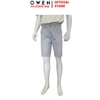 Quần Short Nam Owen SK261012 sóc kaki màu xám nhạt dáng ôm slim fit chất liệu cotton spandex