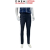 Quần Tây Nam Owen QST263037 màu đen dáng ôm slim fit cạp tăng đơ chất liệu nano