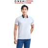 Áo Thun polo Nam Tay Ngắn Có Cổ Owen APT231405 màu trắng dáng body fit vải cotton