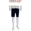 Quần Short Nam Owen SK261016 sóc kaki màu xanh tím than dáng ôm slim fit chất liệu cotton spandex