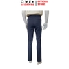 Quần Tây Nam Owen QST263056 màu xanh đậm dáng ôm slim fit cạp tăng đơ chất liệu Nano