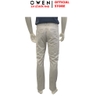 Quần kaki nam Owen QKR261000 màu xám nhạt dáng suông regular fit chất liệu cotton spandex