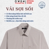 Áo sơ mi nam tay ngắn Owen AB260015NT màu nâu kẻ dáng suông body fit tà bằng có túi chất liệu modal polyester