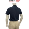 Áo sơ mi nam tay ngắn Owen AB260068NT màu xanh tím than dáng suông body fit tà bằng có túi chất liệu modal polyester