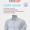 Áo sơ mi trắng nam tay ngắn Owen AB260513NTB màu trắng dáng suông body fit tà bằng có túi chất liệu nano