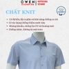 Áo sơ mi nam tay ngắn Owen AB263093NT màu xanh kẻ dáng suông body fit tà bằng có túi chất liệu polyester