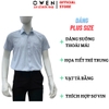 Áo sơ mi nam tay ngắn Owen AF260011NT màu xanh nhạt dáng suông rộng Plus size tà bằng có túi chất liệu modal polyester