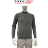 Áo len nam Owen ALK256000 Áo khoác len mày xám đậm dáng suông regular fit chất liệu len acrylic cotton