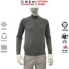 Áo len nam Owen ALK256000 Áo khoác len mày xám đậm dáng suông regular fit chất liệu len acrylic cotton