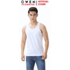 Áo Ba Lỗ Nam Owen LAW263143 màu trắng dáng body fit chất liệu cotton