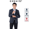 Áo Demi - Blazer Owen BL220696 màu kẻ caro ghi đậm dáng regular fit vải polyester