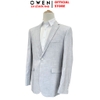 Áo Demi - Blazer Owen BLR256115 màu xám dáng suông regular fit 1 cúc tà xẻ giữa chất liệu polyester