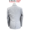 Áo Demi - Blazer Owen BLR256115 màu xám dáng suông regular fit 1 cúc tà xẻ giữa chất liệu polyester