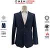 Áo Demi - Blazer Owen BLR256129 màu xanh tím than dáng suông regular fit 2 cúc tà xẻ sau lưng Chất liệu Polyester Rayon