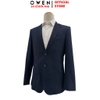 Áo Demi - Blazer Owen BLR256129 màu xanh tím than dáng suông regular fit 2 cúc tà xẻ sau lưng Chất liệu Polyester Rayon
