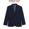 Áo Demi - Blazer Owen BLR256129 màu xanh tím than dáng suông regular fit 2 cúc tà xẻ sau lưng Chất liệu Polyester Rayon